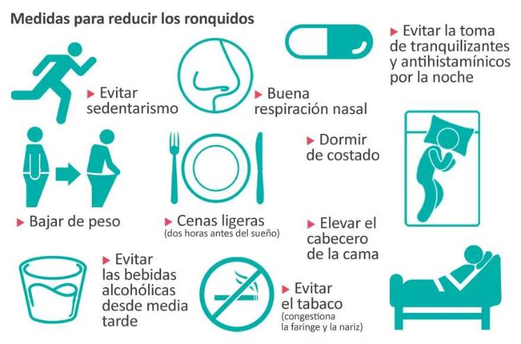 Medidas para no roncar