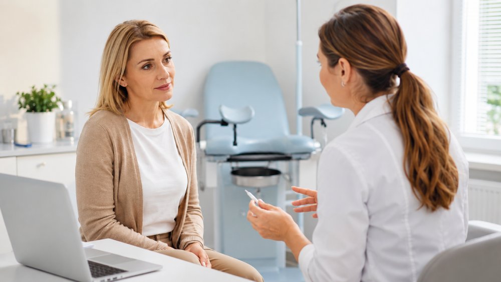 Una mujer en la consulta de Ginecología