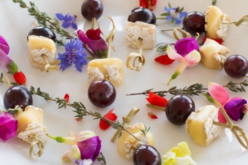 Uvas con queso
