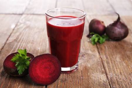 Zumo de remolacha con propiedades antioxidantes