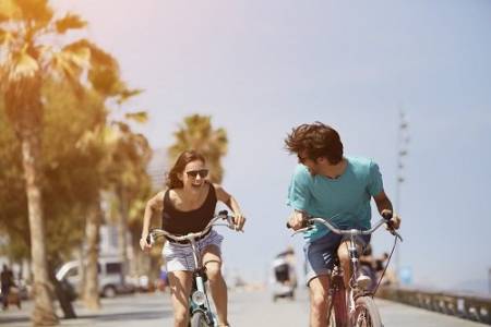 Montar en bici en verano