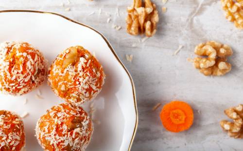 Bolitas de zanahoria y coco