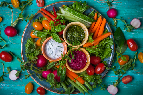 Mantener la línea en Navidad con crudités