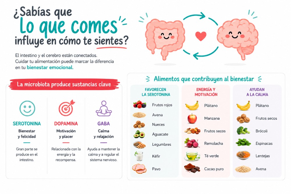Infografía: Alimentos que contribuyen al bienestar